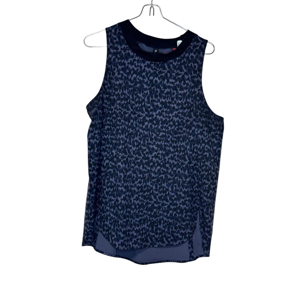 Athleta Womens Tank Top Zephyr Refined‎ Leopard Print Sleeveless Stretch Small